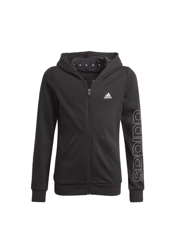 Adidas - Bluza dla dzieci adidas Essentials Full-Zip Hoodie HD. Kolor: biały, wielokolorowy, czarny