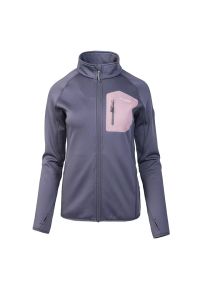 Bluza damska Elbrus Nomi Wo's - fioletowa, Rozmiar XS. Kolor: fioletowy. Materiał: skóra, poliester, elastan, materiał. Wzór: aplikacja #1
