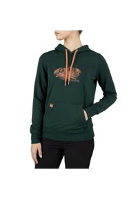 Bluza z kapturem damska Viking Panaka Hoodie Bamboo. Typ kołnierza: kaptur. Kolor: zielony
