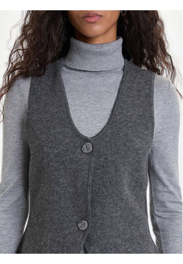 Vero Moda Kamizelka Brisa 10334682 Szary Regular Fit. Kolor: szary. Materiał: syntetyk