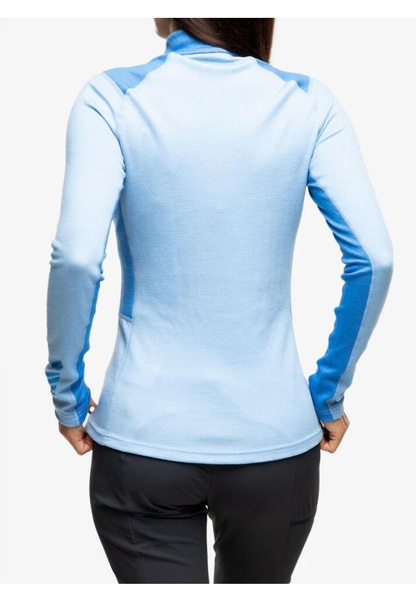 Bluza termoaktywna damska Helly Hansen LIFA Merino Midweight 1/2 Zip. Kolor: niebieski. Sezon: zima. Sport: narciarstwo