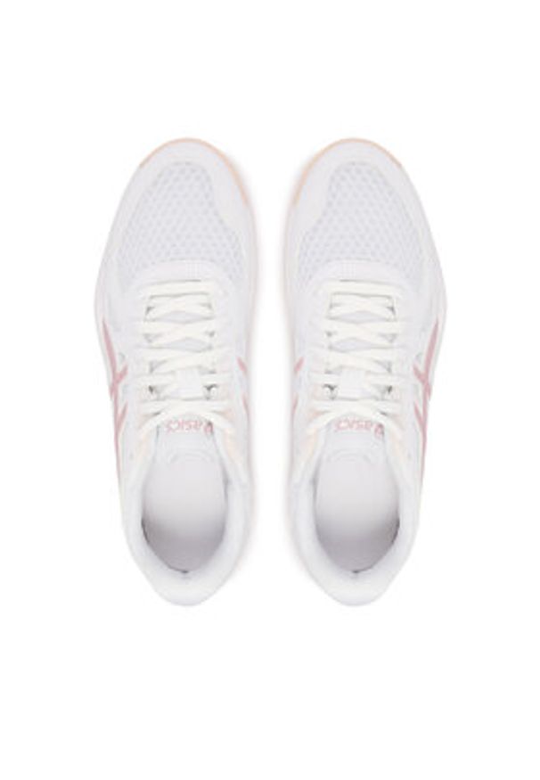 Asics Buty halowe Upcourt 6 1072A107 Biały. Kolor: biały. Materiał: skóra