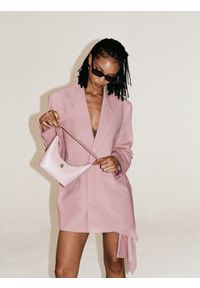 Kazar - Czarne okulary przeciwsłoneczne o prostokątnym kształcie. Kształt: prostokątne. Kolor: czarny. Materiał: materiał #6