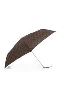 Wittchen - Parasol manualny mały szaro-brązowy. Kolor: brązowy, wielokolorowy, szary. Materiał: materiał, poliester #1