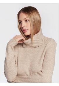 only - ONLY Sukienka dzianinowa Brandie 15214595 Beżowy Regular Fit. Kolor: beżowy. Materiał: syntetyk #4