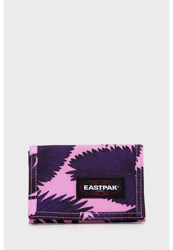 Eastpak portfel damski kolor fioletowy. Kolor: fioletowy. Materiał: materiał