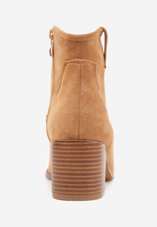 Born2be - Brązowe Botki Vices Kowbojki na Słupku Vertiona. Okazja: na co dzień. Kolor: brązowy. Materiał: jeans. Sezon: jesień, zima. Obcas: na słupku. Styl: casual. Wysokość obcasa: średni