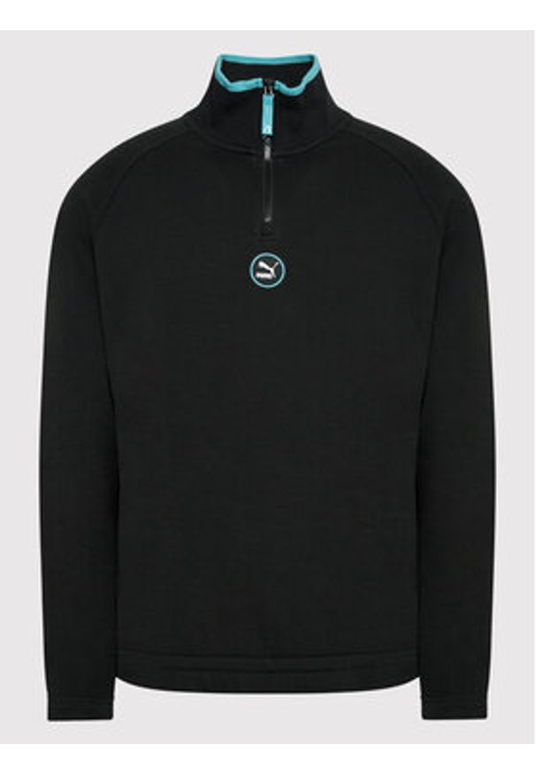 Puma Bluza Half-Zip 533619 Czarny Regular Fit. Kolor: czarny. Materiał: bawełna