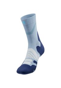 BAUERFEIND - Skarpetki średniej długości z wełny merino dla kobiet Bauerfeind Outdoor Merino. Kolor: niebieski. Materiał: wełna. Sport: outdoor