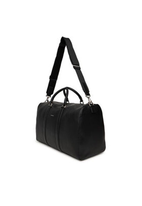 Calvin Klein Torba Raised Duffle LV04D3158G Czarny. Kolor: czarny. Materiał: skóra