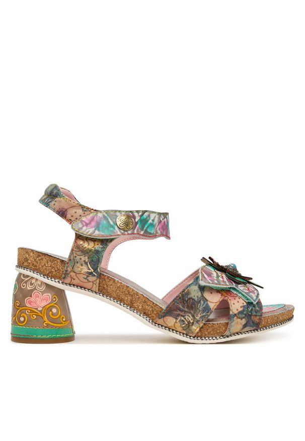 Sandały Laura Vita. Wzór: kolorowy