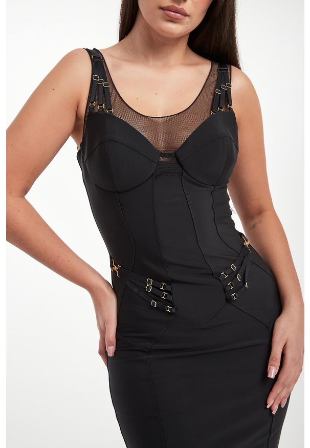 Elisabetta Franchi - Sukienka gorsetowa ELISABETTA FRANCHI. Typ kołnierza: dekolt gorset. Typ sukienki: gorsetowe