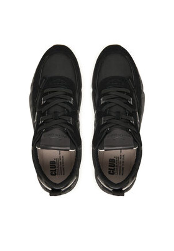 Voile Blanche Sneakersy Club01. 2017465-15 Czarny. Kolor: czarny. Materiał: zamsz, skóra