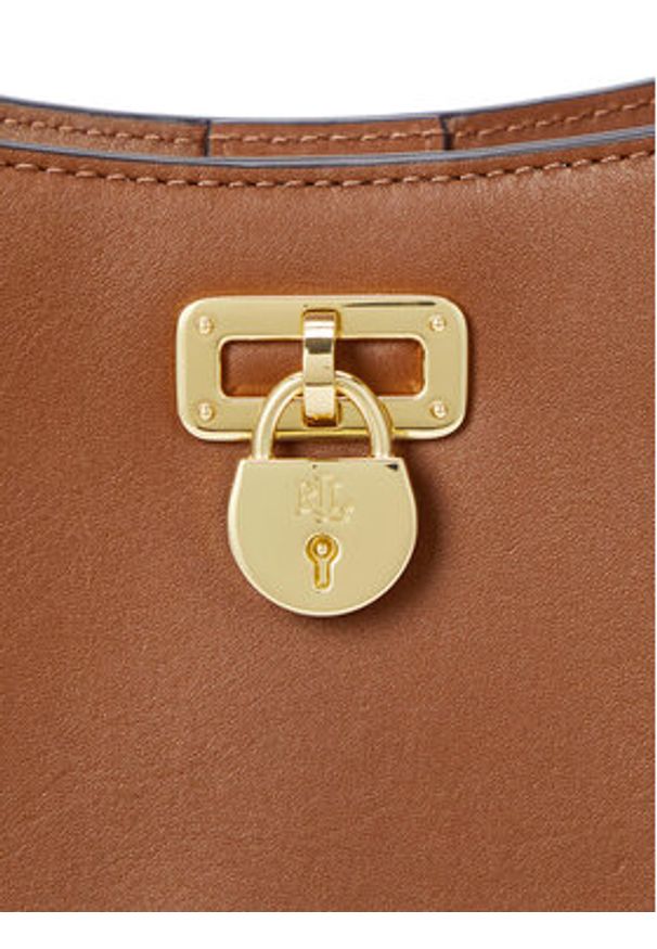 Lauren Ralph Lauren - LAUREN RALPH LAUREN Torebka 431966750002 Brązowy. Kolor: brązowy. Materiał: skórzane