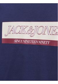 Jack & Jones - Jack&Jones T-Shirt Rinwood 12283628 Niebieski Regular Fit. Kolor: niebieski. Materiał: bawełna #7