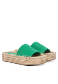 Calvin Klein Espadryle Ebeth HW0HW02894 Zielony. Kolor: zielony. Materiał: materiał #4