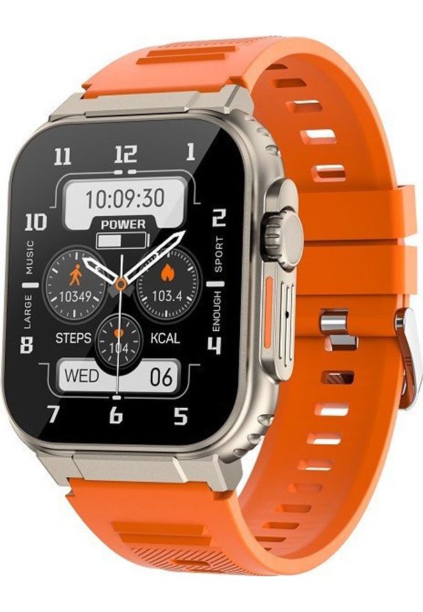 Smartwatch Hagen Smartwatch męski Hagen HC56.111.138 pomarańczowy pasek. Rodzaj zegarka: smartwatch. Kolor: pomarańczowy