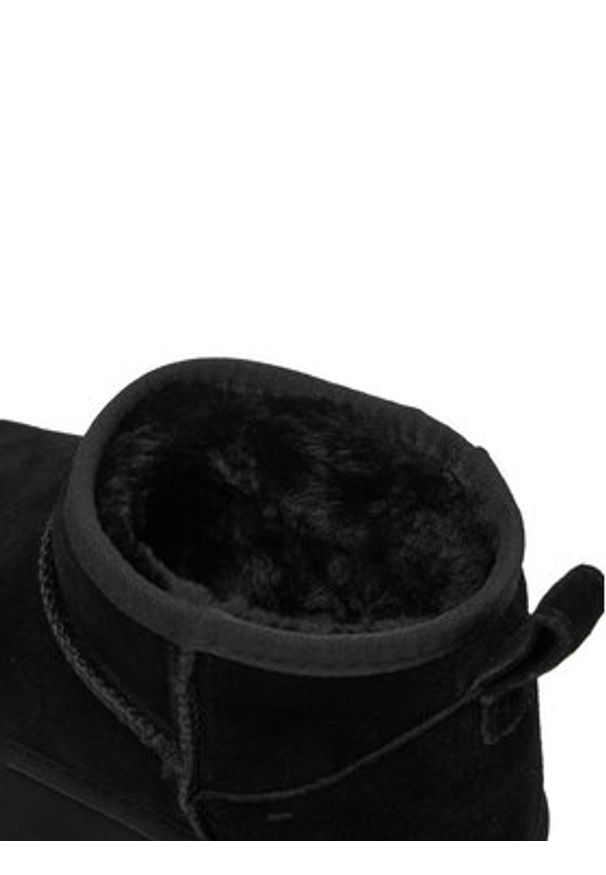 DeeZee Śniegowce DZN-005 Czarny. Kolor: czarny. Materiał: zamsz, skóra