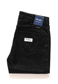 Wrangler - WRANGLER CORYNN PERFECT BLACK W25FCK81H. Wzór: jednolity, aplikacja