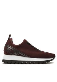 DKNY Sneakersy Abbi K3299730 Bordowy. Kolor: czerwony. Materiał: materiał #1