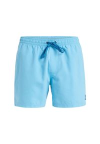 Quiksilver - Szorty kąpielowe dla Mężczyzn EVERYDAY SOLID VOLLEY 15". Kolor: niebieski. Materiał: poliester, materiał. Styl: sportowy #1