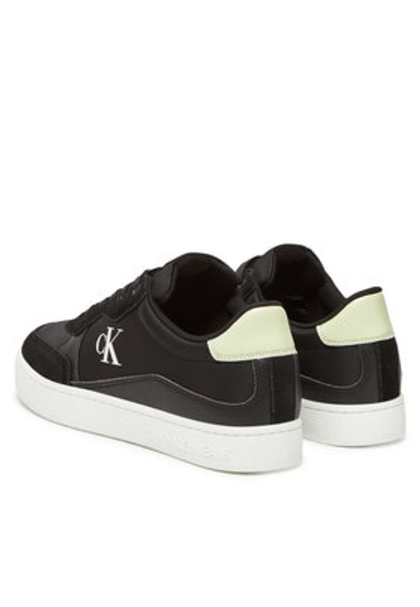 Calvin Klein Jeans Sneakersy Classic Cupsole Mg Nylon Mix YM0YM01304 Czarny. Kolor: czarny. Materiał: skóra