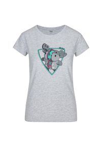 Damski bawełniany t-shirt Kilpi ALBION-W. Kolor: biały. Materiał: bawełna