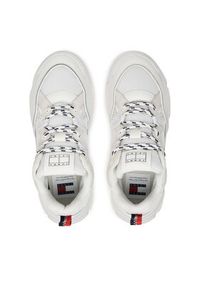 Tommy Jeans Sneakersy Tjw Hybrid Runner EN0EN02619 Biały. Kolor: biały. Materiał: skóra #4