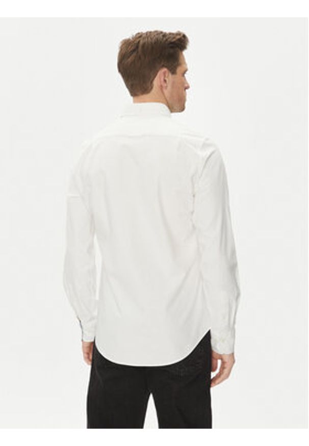 GANT - Gant Koszula Slim Oxford Stretch 3230115 Biały Slim Fit. Kolor: biały. Materiał: bawełna