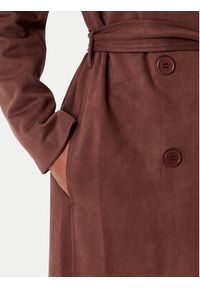 BARDOT Trencz Kira Vegan Suede 57053JB4 Brązowy Regular Fit. Kolor: brązowy. Materiał: syntetyk #5