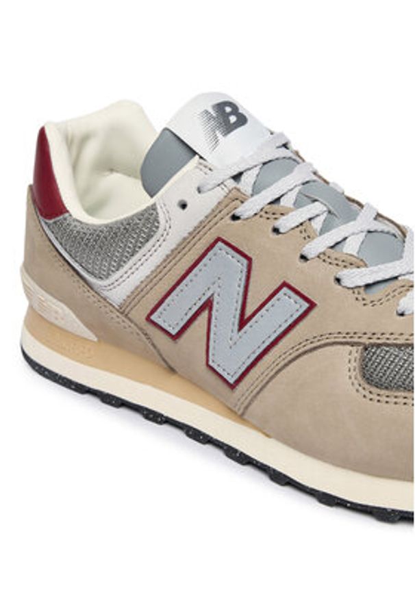 New Balance Sneakersy U574SKB M Brązowy. Kolor: brązowy. Materiał: nubuk, skóra. Model: New Balance 574