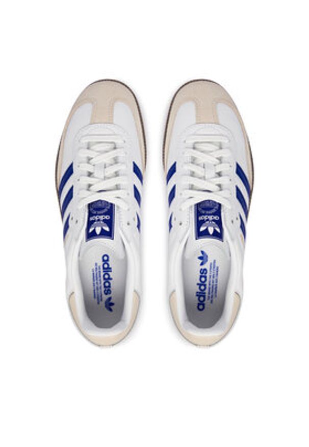 Adidas - adidas Sneakersy Samba Og JR0909 Biały. Kolor: biały. Materiał: skóra