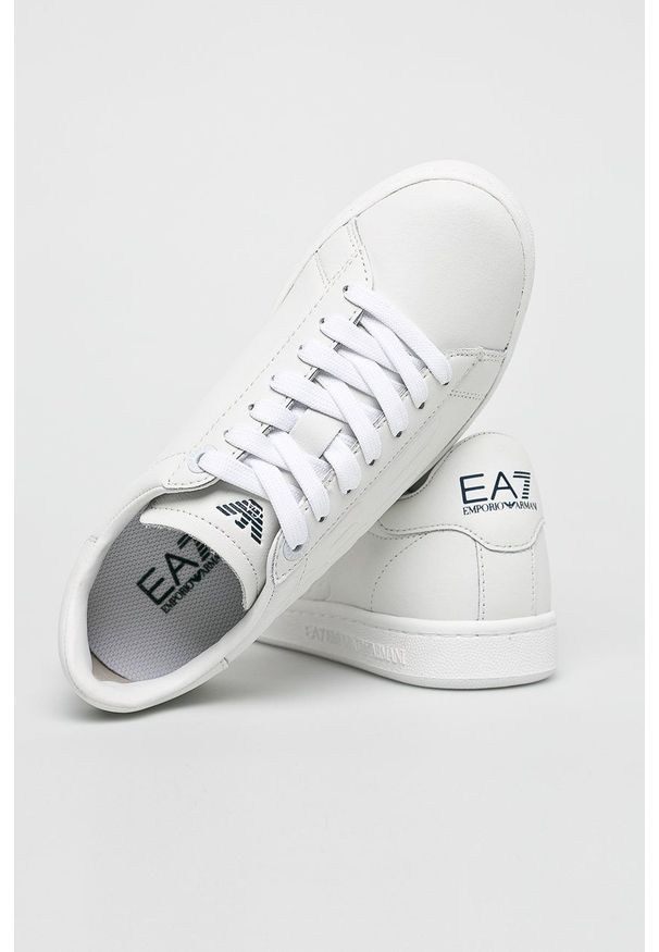 EA7 Emporio Armani - Buty. Nosek buta: okrągły. Zapięcie: sznurówki. Kolor: biały. Materiał: guma