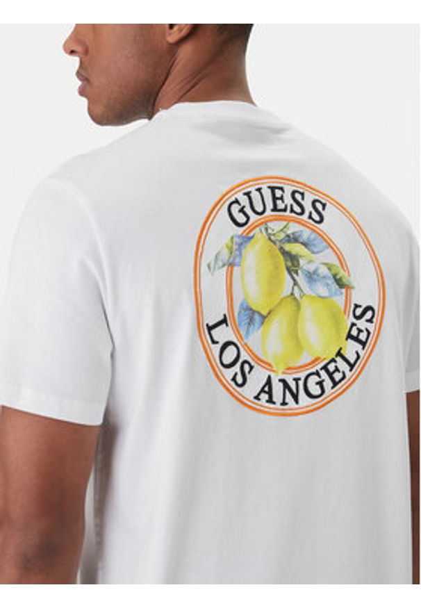Guess T-Shirt M6GI19 K3051 Biały Reglan Fit. Kolor: biały. Materiał: bawełna
