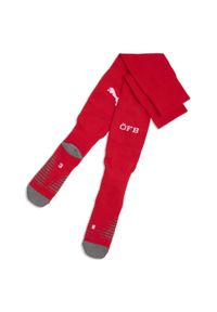 Puma - Męskie gładkie skarpety piłkarskie reprezentacji Austrii 2026 PUMA. Kolor: czerwony, wielokolorowy, biały. Wzór: gładki. Sport: piłka nożna #1