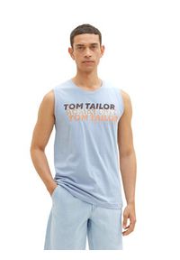 Tom Tailor Tank top 1036574 Błękitny Regular Fit. Kolor: niebieski. Materiał: bawełna #5