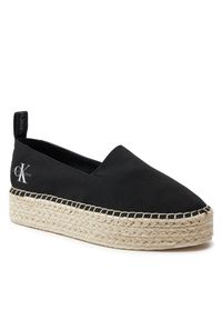 Espadryle Calvin Klein Jeans. Kolor: czarny. Obcas: na platformie