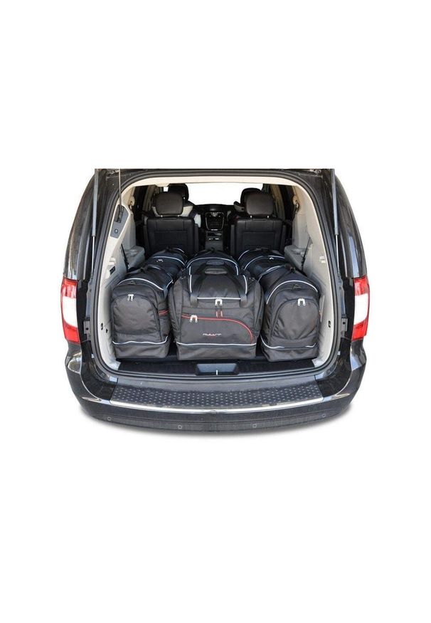 KJUST - Torby Do Bagażnika Lancia Voyager 2011-2016 7Szt Kjust. Kolor: czarny. Styl: sportowy