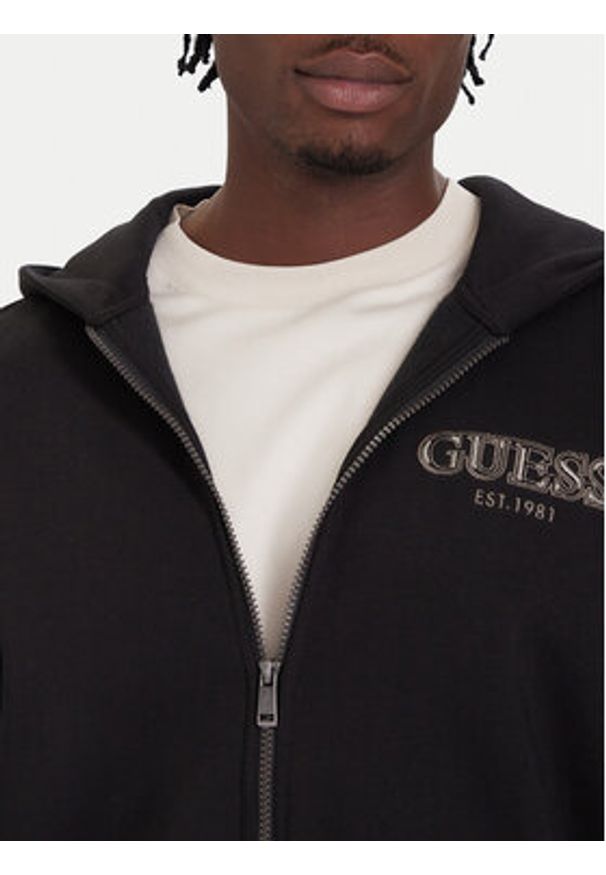 Guess Bluza M5BQ48 K9Z21 Czarny Regular Fit. Kolor: czarny. Materiał: bawełna, syntetyk