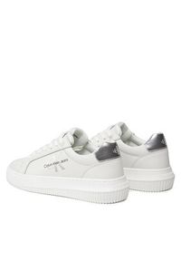 Calvin Klein Jeans Sneakersy YW0YW01224 Biały. Kolor: biały. Materiał: skóra #6