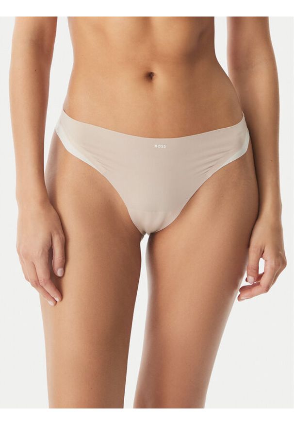 BOSS Stringi 50556244 Beżowy jasny. Kolor: beżowy. Materiał: syntetyk