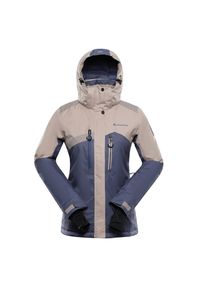 ALPINE PRO - Kurtka damska narciarska snowboardowa 15.000 Alpine Pro Deara 2. Kolor: beżowy. Materiał: materiał. Sezon: zima. Sport: snowboard, narciarstwo #1
