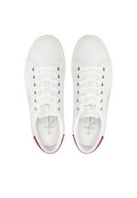 Calvin Klein Jeans Sneakersy Classiccuplowlaceup Lth Ml YM0YM00491 Biały. Kolor: biały
