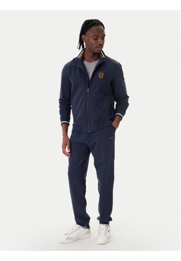 Aeronautica Militare Spodnie dresowe 261PF1008UF00674 Granatowy Regular Fit. Kolor: niebieski. Materiał: bawełna