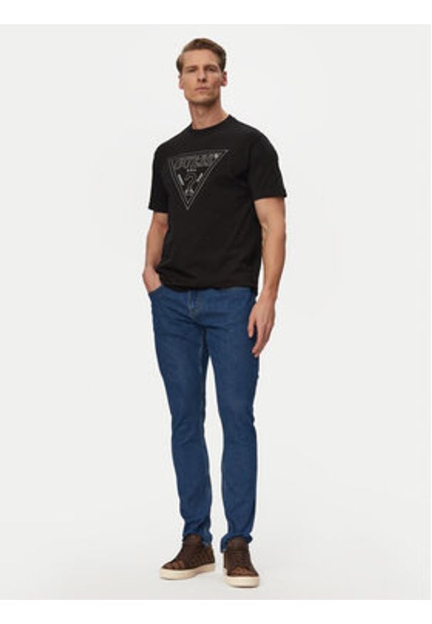Guess Jeans Jeansy M6RA0F D6325 Niebieski Skinny Fit. Kolor: niebieski