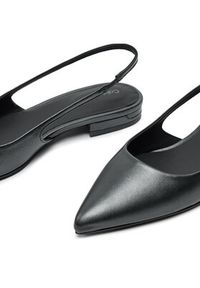 Calvin Klein Sandały Flat Slingback Pump Pearl HW0HW02120 Czarny. Kolor: czarny #5