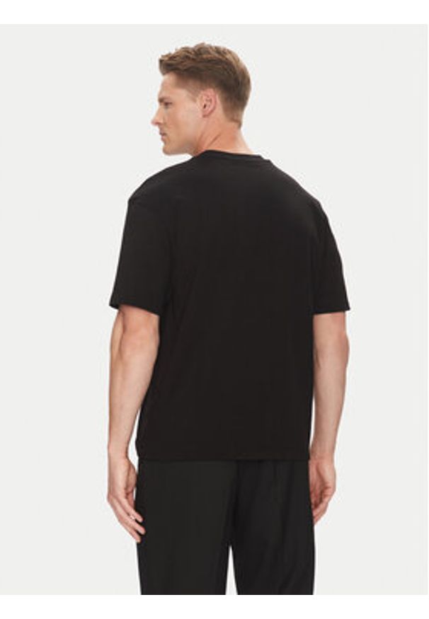 Hugo - HUGO T-Shirt Digraph 50542581 Czarny Oversize. Kolor: czarny. Materiał: bawełna