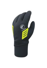 CHIBA - Bardzo mocno ocieplone zimowe rękawiczki ICE z wypełnieniem Primaloft, cza. Kolor: czarny, wielokolorowy, żółty. Technologia: Primaloft. Sezon: zima