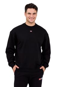 Diesel - DIESEL Czarna męska bluza S-BOXT-D, Rozmiar XL. Okazja: na co dzień. Kolor: czarny. Materiał: elastan, bawełna, materiał. Długość rękawa: długi rękaw. Długość: długie. Styl: casual, elegancki, klasyczny #3