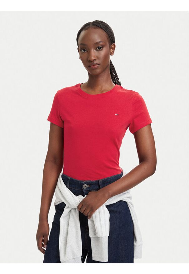 Tommy Jeans Komplet t-shirtów DW0DW21366 Kolorowy Slim Fit. Materiał: bawełna. Wzór: kolorowy